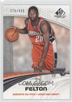 Rookie Authentics - Raymond Felton #/999