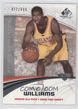 2005-06 SP Game Used Edition - [Base] #144 - Rookie Authentics - Marvin Williams /999