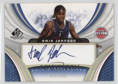 2005-06 SP Game Used Edition - Rookie Exclusives Autographs #RE-AJ - Amir Johnson /100