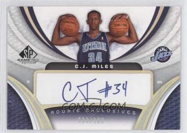 2005-06 SP Game Used Edition - Rookie Exclusives Autographs #RE-CJ - C.J. Miles /100