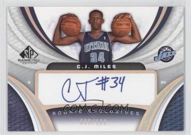 2005-06 SP Game Used Edition - Rookie Exclusives Autographs #RE-CJ - C.J. Miles /100