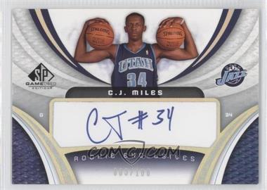 2005-06 SP Game Used Edition - Rookie Exclusives Autographs #RE-CJ - C.J. Miles /100