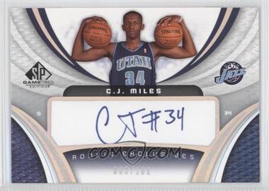 2005-06 SP Game Used Edition - Rookie Exclusives Autographs #RE-CJ - C.J. Miles /100