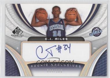 2005-06 SP Game Used Edition - Rookie Exclusives Autographs #RE-CJ - C.J. Miles /100