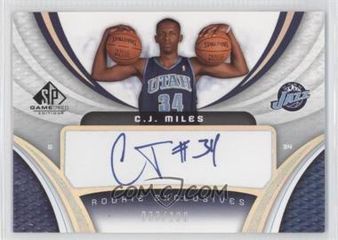 2005-06 SP Game Used Edition - Rookie Exclusives Autographs #RE-CJ - C.J. Miles /100