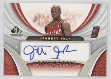 2005-06 SP Game Used Edition - Rookie Exclusives Autographs #RE-JJ - Jarrett Jack /100