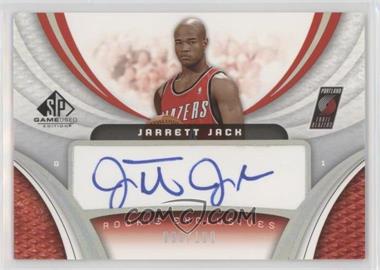 2005-06 SP Game Used Edition - Rookie Exclusives Autographs #RE-JJ - Jarrett Jack /100