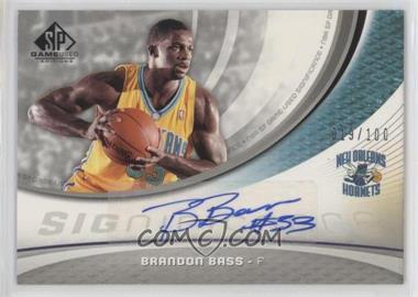 2005-06 SP Game Used Edition - SIGnificance #SIG-BB - Brandon Bass /100