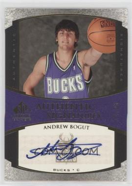 2005-06 SP Signature Edition - Authentic Signatures - Gold #AS-AB - Andrew Bogut /25