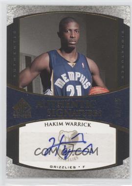 2005-06 SP Signature Edition - Authentic Signatures - Gold #AS-HW - Hakim Warrick /25