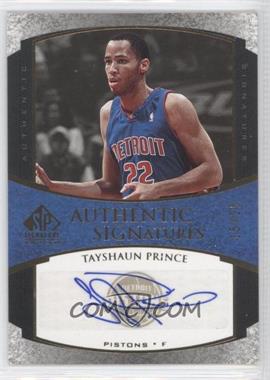 2005-06 SP Signature Edition - Authentic Signatures - Gold #AS-TP - Tayshaun Prince /25