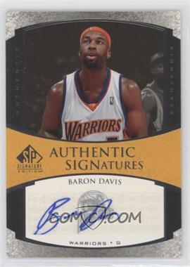2005-06 SP Signature Edition - Authentic Signatures #AS-BD - Baron Davis