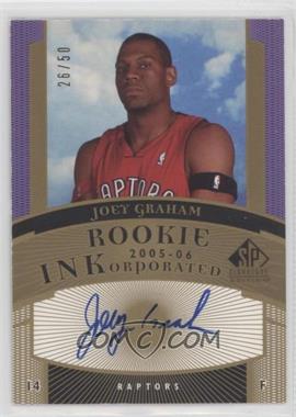 2005-06 SP Signature Edition - Rookie INKorporated #RI-JG - Joey Graham /50