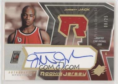 2005-06 SPx - [Base] - Spectrum #127 - Autographed Rookie Jersey - Jarrett Jack /25