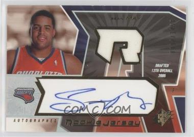 2005-06 SPx - [Base] #136 - Autographed Rookie Jersey - Sean May /1458