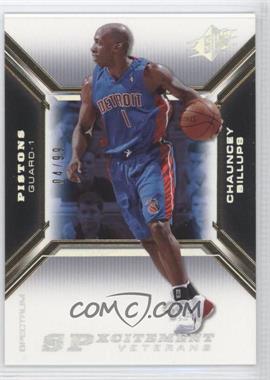 2005-06 SPx - Spxcitement Veterans - Spectrum #XCV9 - Chauncey Billups /99