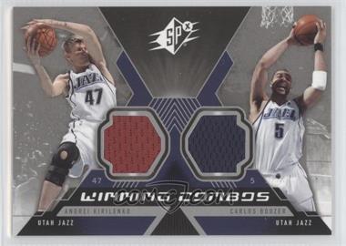 2005-06 SPx - Winning Combos Materials #WC-KB - Andrei Kirilenko, Carlos Boozer