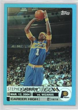 2005-06 Topps Big Game - [Base] - Blue #29 - Stephen Jackson /33