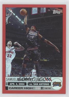 2005-06 Topps Big Game - [Base] - Red #101 - Samuel Dalembert /99