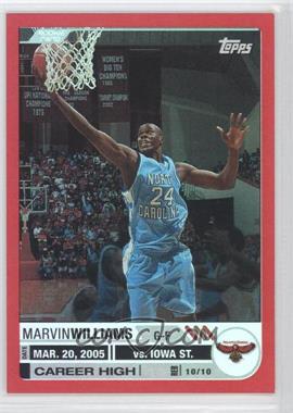 2005-06 Topps Big Game - [Base] - Red #139 - Marvin Williams /99