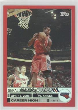 2005-06 Topps Big Game - [Base] - Red #86 - Gerald Wallace /99