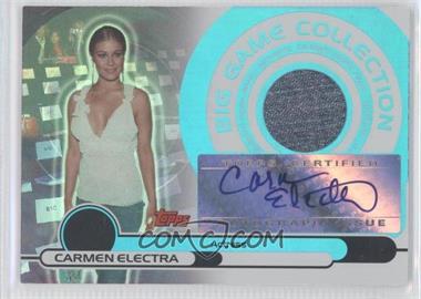 2005-06 Topps Big Game - Big Game Collection Relics - Autographs #BGA-CE - Carmen Electra /50