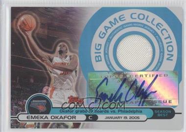 2005-06 Topps Big Game - Big Game Collection Relics - Autographs #BGA-EO - Emeka Okafor /199