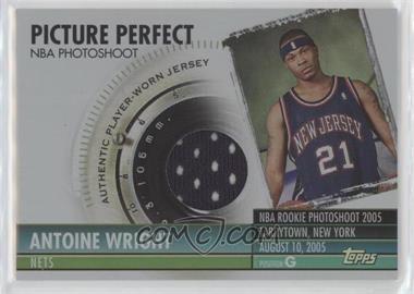 2005-06 Topps Big Game - Picture Perfect Relics #PPR-AW - Antoine Wright (Jersey) /129