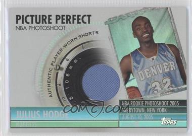 2005-06 Topps Big Game - Picture Perfect Relics #PPRS-JH - Julius Hodge (Shorts) /129