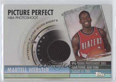 2005-06 Topps Big Game - Picture Perfect Relics #PPRS-MW - Martell Webster (Shorts) /129