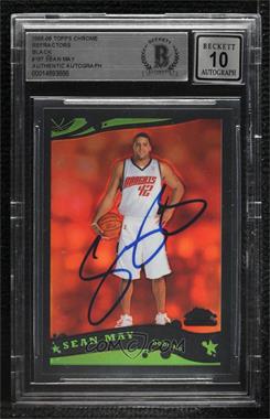 2005-06 Topps Chrome - [Base] - Black Refractor #187 - Sean May /399 [BAS BGS Authentic]