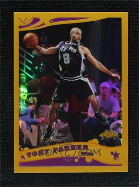2005-06 Topps Chrome - [Base] - Gold Refractor #65 - Tony Parker /99 [Noted]