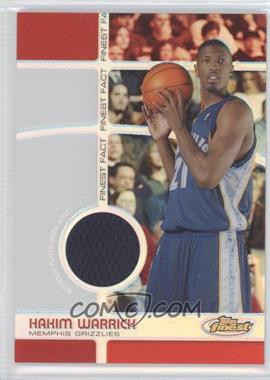 2005-06 Topps Finest - Finest Fact Relics - Refractor #FFR HW - Hakim Warrick /199