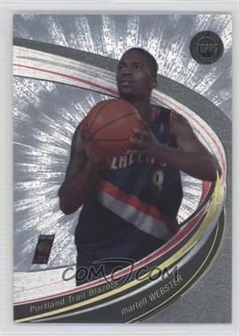 2005-06 Topps First Row - Charity Stripe - Silver #CS38 - Martell Webster /99