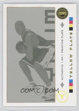 2005-06 Topps First Row - In the Post - Printing Plate Yellow Framed #IP25 - Andrew Bynum /1