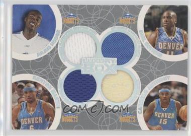 2005-06 Topps Luxury Box - Box Out Relics #BOR-6 - Julius Hodge, Kenyon Martin, Earl Boykins, Carmelo Anthony /193