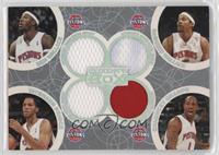 Ben Wallace, Rasheed Wallace, Tayshaun Prince, Chauncey Billups #/193