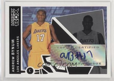 2005-06 Topps Luxury Box - The Machine Autographs - Courtside #TMA-ABY - Andrew Bynum /25