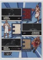 Larry Hughes, Zydrunas Ilgauskas, Drew Gooden #/25