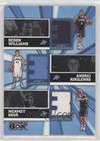 Deron Williams, Andrei Kirilenko, Mehmet Okur #/25