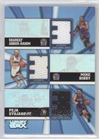 Shareef Abdur-Rahim, Mike Bibby, Peja Stojakovic #/250