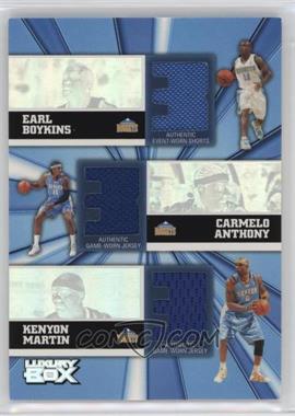 2005-06 Topps Luxury Box - Trinity Relics #TR-BAM - Earl Boykins, Carmelo Anthony, Kenyon Martin, Rocky /250