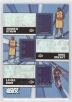 Andrew Bynum, Kobe Bryant, Lamar Odom #/250