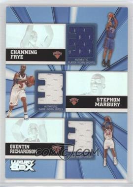 2005-06 Topps Luxury Box - Trinity Relics #TR-FMR - Channing Frye, Stephon Marbury, Quentin Richardson /250 [Noted]