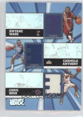 2005-06 Topps Luxury Box - Trinity Relics #TR-WAB - Dwyane Wade, Carmelo Anthony, Chris Bosh /250