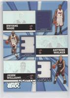 Dwyane Wade, Antoine Walker, Jason Williams #/250