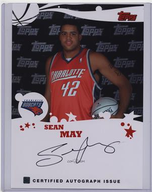 2005-06 Topps Rookie Photos Shoot Jumbo Autographs - [Base] #_SEMA - Sean May