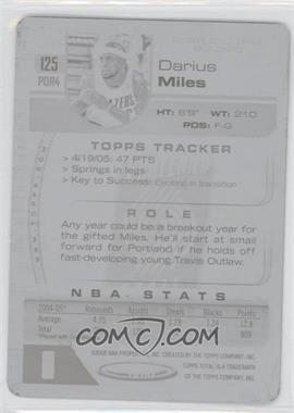 2005-06 Topps Total - [Base] - Printing Plate Black Back #125 - Darius Miles /1