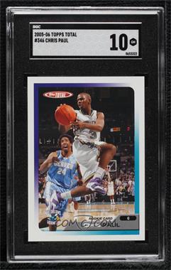 2005-06 Topps Total - [Base] #346 - Chris Paul [SGC 10 GEM]