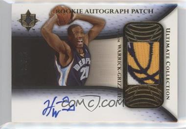 2005-06 Ultimate Collection - Rookie Autograph Patch #RP-HW - Hakim Warrick /25 [EX to NM]